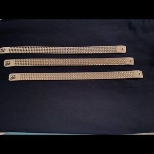 New in box Touchstone Crystal by  Swarovski set of 3 crystal bracelets